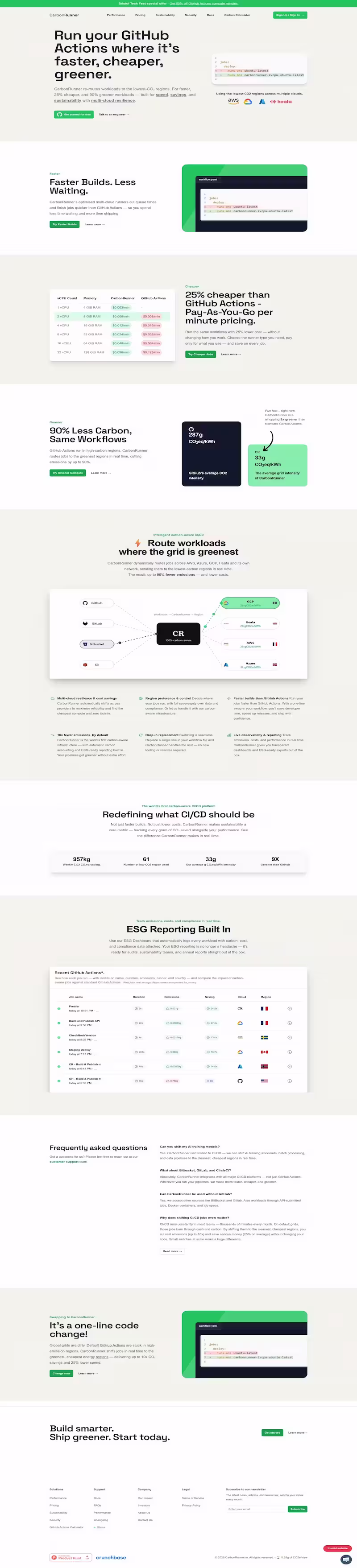 Carbonrunner.io Full Page