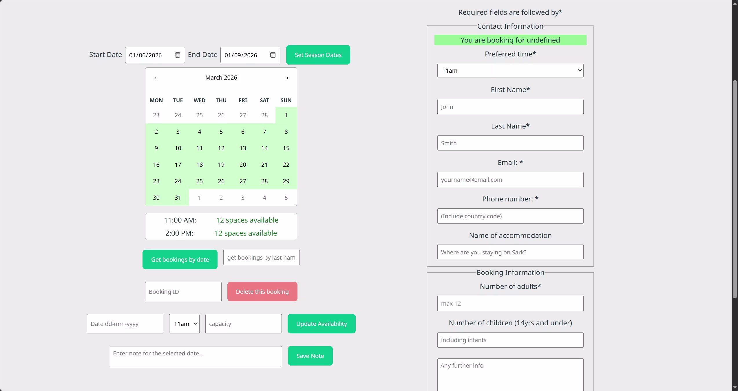 Dashboard - Page 1